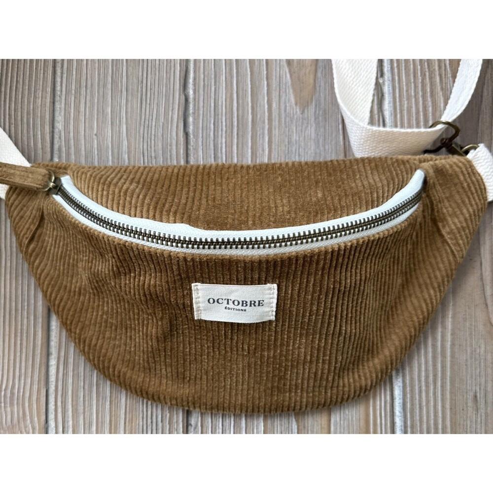 Sezane Octobre Editions Brown Corduroy Fanny Pack - Brand New Never Used - Picture 2 of 7